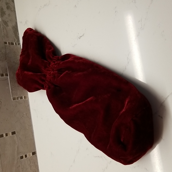 Pottery Barn Dining Pottery Barn Vintage Velvet Beaded Wine Bag In